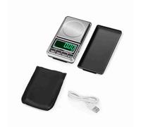 Balance numérique portable Balance électronique précise professionnelle Balance 500g 0 1g avec affichage de rétroéclairage vert en acier inoxydable pour bijoux en or Balance de (Le poids de l'article
