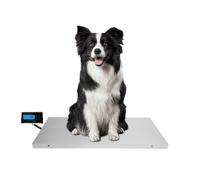 Balance numérique pour animaux de compagnie 300kg Poids au sol Poids vétérinaire avec 3 unités de pesage Affichage LCD Balances pour chiens Balance pour colis 103,5x53x4cm
