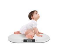 Balance Numérique pour Bébé Jusqu'à 20 kg, Balance Numérique pour Nouveauné, Avec Affichage LED, Contrôle du Poids à Partir de la Naissance, Balance pour Animaux 55 cm x 32 cm x 2,7 cm
