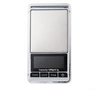 Balance numérique pour bijoux avec petite plate-forme portable et capteur d'affichage rétroéclairé pour une lecture précise du poids - Convient pour le pesage de bijoux et de petits articles (1000 g