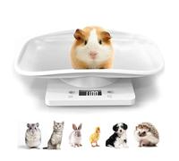 Balance Numérique pour Petit Animaux avec écran LCD, 4 Modes de Pondération,pour Animaux Chats Chiens Cochon d'Inde Hamster et La Cuisine Mesurant,Capacité Jusqu'à 15kg/33lb