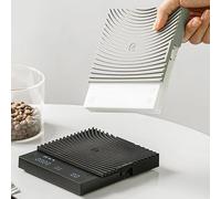 Balance numérique TIMEMORE Black Mirror Basic 3 pour café, aliments et cuisine, plateforme de pesée, noir/blanc, plus élégante, plus intelligente, légère, mini White