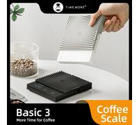 Balance numérique TIMEMORE Black Mirror Basic 3 pour café, aliments et cuisine, plateforme de pesée, noir/blanc, plus élégante, plus intelligente, légère, mini noir
