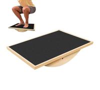 Balance Pad Board, Wood Lightweight Trainer, Anti Scratch Wobble Board, For Home Gym Office Men Women Adults Teens Youth Senior Balance Training Exercise Fitness Tool, Non Slip Design