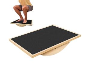 Balance Pad Board, Wood Lightweight Trainer, Anti Scratch Wobble Board, For Home Gym Office Men Women Adults Teens Youth Senior Balance Training Exercise Fitness Tool, Non Slip Design