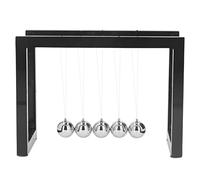 Balance Pendule Ball Acrylique Support Fer Corps Éducatif Soulagement du Stress Balançant Balle pour Bureau Bureau Décor À La Maison Science Physique Gadget (Noire)