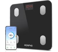 Balance Pese Personne 180Kg, Balance Connecté Bluetooth Pese Personnes Impédancemètre, 13 Analyses De La Composition Corporelle, À Synchroniser Avec Une Application, Nero