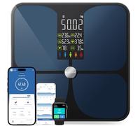 Balance Pese Personne Connecté avec APP, Impédancemètre Intelligente 22 Données Corporelles, Balance Connectée avec Grand écran, Analyse Masse Graisseuse et Musculaire, IMC, Hydratation, Métabolisme