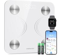Balance Pese Personne, Pese Personnes Avec Écran Led, Balance Connectée Bluetooth Avec App Compatible Andriod Et Ios, Suivi De 17 Données Corporelles, Pese Personne Max. Poids 180 Kg