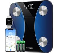 Balance Pese Personne, Pese Personnes Avec Écran Led, Balance Connectée Bluetooth Avec App Compatible Andriod Et Ios, Suivi De 17 Données Corporelles, Pese Personne Max. Poids 180 Kg