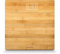 Balance Pèse Personne Style Sense Bamboo Magic,Balance Électronique En Bambou Véritable Pour Sensation Pieds Chauds,Écran Invisible Puis Affichage Led,Jusqu'À 180 Kg,Balance Avec Piles