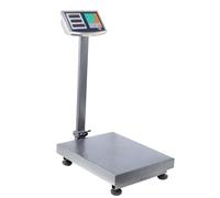 Balance Plateforme 150 kg - Pèse-Colis Numérique Professionnel avec Plateau 40×30 cm, Graduation 50 g, Affichage LED, Batterie Rechargeable & Secteur, kg/lb