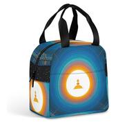 Balance Point of Cosmic Culture Sac à déjeuner pour homme et femme, sac fourre-tout isotherme portable avec poignée, étanche, réutilisable, pour le travail, le pique-nique, les voyages