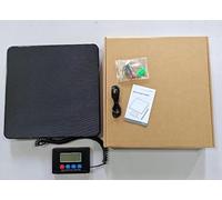 Balance postale, 440 lbs/0,35 oz avec écran LCD haute précision, processus de charge avec 2 piles AAA et câble de charge (batterie non incluse)