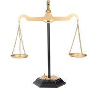 Balance Scale Décor Réduction du stress Rétro Bureau Échelles en fer de la justice Ornement pour la maison