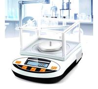 Balance Scientifique Électronique, Plage De Mesure : 100/200/300/500 G, Précision : 0,001 G, Conversion D'unité + Écran LCD, Avec Couvercle Coupe-vent Et Anti-poussière.,300g/0.001g