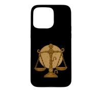 Balance Steampunk Zodiac Scales Gear Coque pour iPhone 15 Pro Max