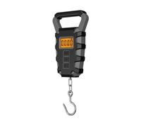 Balance suspendue de 50 kg avec règle, hameçon numérique portable, balance électronique for bagages affichage LED pour la construction(Gray)