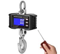 Balance Suspendue Électronique 1000KG/2200LB, Industrielle Balance à Grue Numérique, Balance à Crochet avec télécommande et Ecran LCD,Rechargeable Échelle de Grue Peson Electronique de Haute Précision