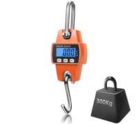 Balance électronique à suspendre - Balance de cuisine numérique - Pèse-bagages - Balance numérique - Avec crochet - 300 kg - Pour valise, pêche, chasse, plein air