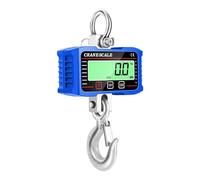 Balance suspendue industrielle LCD 4400 lb de grue numérique robuste 2000 kg Crochet verrouillage Pesée levage Blance 20 M Télécommande(Blue)
