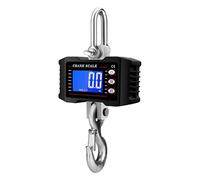 Balance suspendue numérique 1000kg 1500KG rétro-éclairage LCD 3306lbs peseuse à crochet de serrure industrielle en acier pour Garage Ferme(1500kg Black)