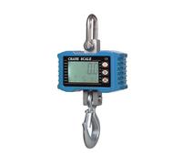 Balance suspendue numérique 1000kg/ 2204lbs, balance à grue robuste et Portable, rétro-éclairage LCD, balances à crochet industrielles, changement d'unité/maintien des données,Pesage précis(Blauw)