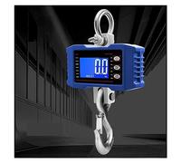 Balance suspendue numérique, 1000Kg/500Kg balance suspendue numérique de grue robuste portable LCD rétro-éclairage échelles à crochet industrielles changement d'unité(1000kg Blue)
