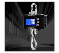 Balance suspendue numérique, 1000Kg/500Kg balance suspendue numérique de grue robuste portable LCD rétro-éclairage échelles à crochet industrielles changement d'unité(500kg Black)