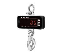 Balance suspendue numérique, 1500kg/1000kg/500kg échelle de grue numérique suspendue avec télécommande 65 pieds échelles à crochet industrielles LED intensité variable robustes(500KG Black)