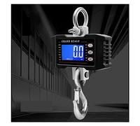 Balance Suspendue Numérique, Balance de grue numérique 1000Kg balance suspendue Portable échelle de grue robuste LCD rétro-éclairage échelles à crochet industriel changement d'unité(Zwart)