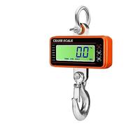 Balance suspendue numérique de 1500 kg/1000 kg/500 kg avec échelle grue robuste télécommandée 65 pieds Artisans ou Ouvriers(LCD 1500KG Orange)