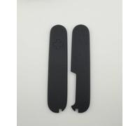 Balance texturée personnalisée G10 pour Victorinox 91 mm | Poignées de rechange avec fentes pour pinces, cure-dents et épingle (noir)