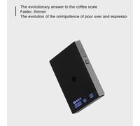 Balance TIMEMORE miroir noir Mini verser sur balance à expresso avec débit de brassage et coussin d'isolation thermique balance à café électronique Black mirror mini