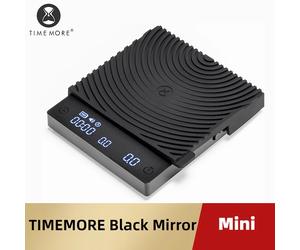 Balance TIMEMORE miroir noir Mini verser sur balance à expresso avec débit de brassage et coussin d'isolation thermique balance à café électronique Black mirror mini