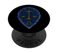 Balance Zodiac Aquarelle Scales Art PopSockets PopGrip Adhésif
