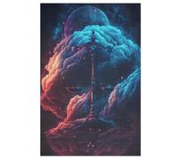 Balanced Cloud Balance Puzzles 1000 Pièces Adultes, Puzzle en Bois Jeux D'adresse pour Toute La Famille,Jeu De Team Building 78×53cm