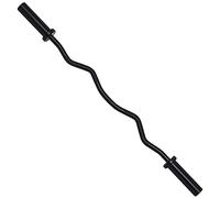 BalanceFrom Barre de boucle filetée standard olympique Super Curl, 122 cm