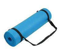 BalanceFrom Fitvids Tapis d’Exercice Multi-usages GoYoga de 12 mm d’épaisseur, Tapis Haute densité et Anti-déchirure, avec Sangle de Transport - Bleu