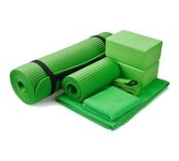 BalanceFrom GoYoga Ensemble de 7 Pièces - Tapis Avec Sangle de Transport, 2 Blocs, 2 Serviettes et Sangle de Yoga
