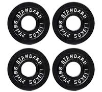 BalanceFrom Lot de 4 plaques de poids en fonte pour musculation et haltérophilie, olympique, 1,1 kg