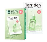 BALANCEFUL Cica Lot de 10 masques faciaux infusés de Gotu Kola pour apaiser, apaiser, équilibrer et nourrir avec de l'acide hyaluronique Centella Asiatica et du panthénol