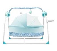 Balancelle, Balancelle Électrique, 5 Vitesses Réglables, Convient de 0 à 18 Mois, bleu