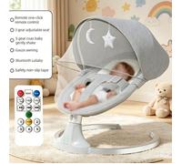 Balancelle Bébé Électrique Bluetooth Télécommande 5 Balances 3 Minuteries Dossier Réglable Moustiquaire Pour 0-18 Mois