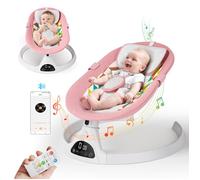 Balancelle bebe electrique,Transat bébé avec télécommande pour Style contrôle APP, pour enfants jusqu’à 9 kg de poids avec Harnais