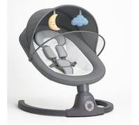 Balancelle bébé /transat électrique connecté AVA BEBE2LUXE gris avec capote + moustiquaire G