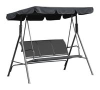 Balancelle de jardin 3 places avec pare-soleil