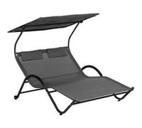 Balancelle de jardin Outsunny Acier 202x115x168cm Gris foncé