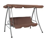 Balancelle de Jardin à Auvent Anthracite 192x118x175cm Acier Balançoire vidaXL