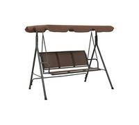 vidaXL Balancelle de jardin avec auvent – Café